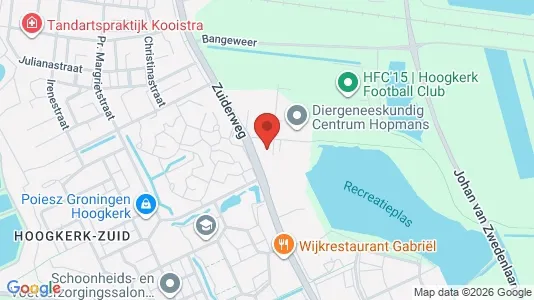Office spaces for rent i Groningen - kort over placeringen