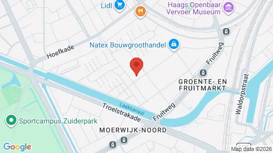 Kontorslokaler för uthyrning i Haag Centrum - kort over placeringen