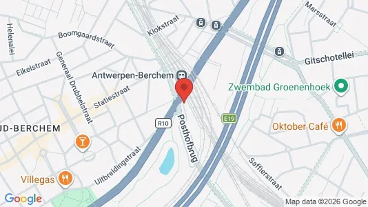 Office spaces for rent i Antwerp Berchem - kort over placeringen