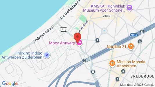 Kontorlokaler til leje i Stad Antwerp - kort over placeringen