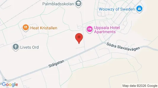 Almacenes En alquiler i Uppsala - kort over placeringen