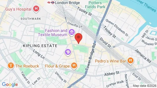 Büros zur Miete i London SE1 - kort over placeringen
