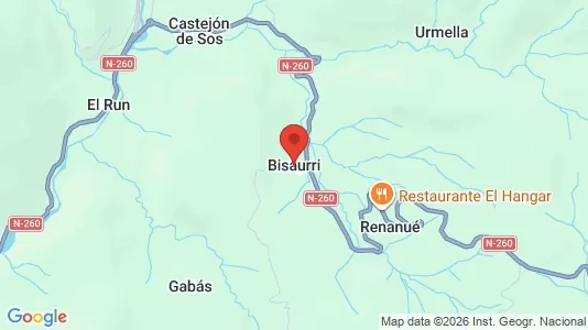 Kaupat Vuokrattavana i Bisaurri - Kuva Google Street Viewstä