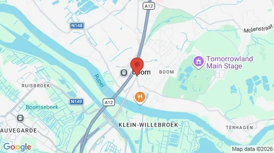 Varastot Vuokrattavana i Boom - Kuva Google Street Viewstä