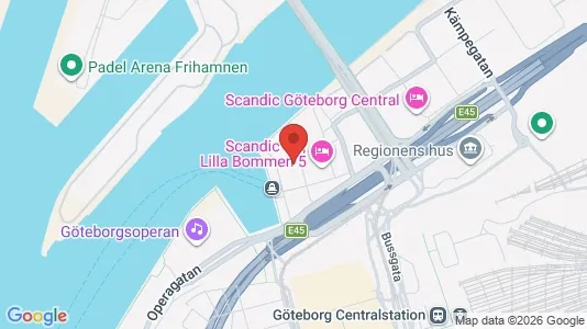 Kontorlokaler til leje i Gøteborg Centrum - kort over placeringen