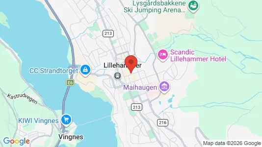 Büros zur Miete i Lillehammer – Foto von Google Street View
