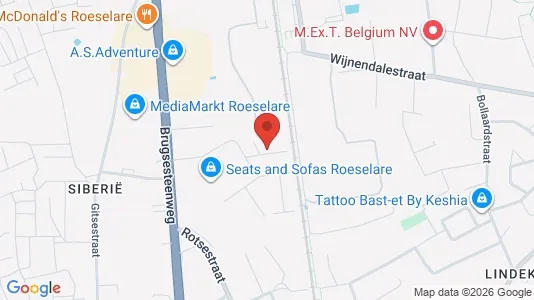 Varastot Vuokrattavana i Roeselare - Kuva Google Street Viewstä