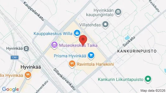 Kontorer til leie i Hyvinkää - kort over placeringen