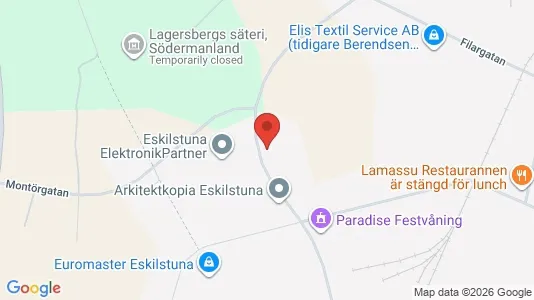 Værkstedslokaler til leje i Eskilstuna - Foto fra Google Street View