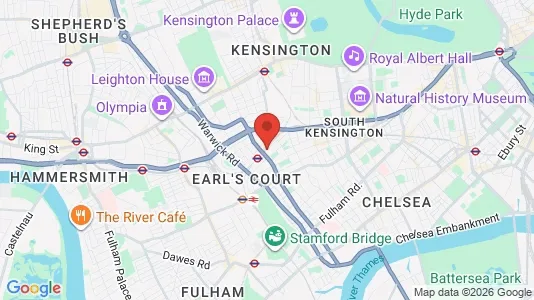 Büros zur Miete i London SW5 – Foto von Google Street View