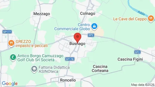 Kaupat Vuokrattavana i Busnago - Kuva Google Street Viewstä