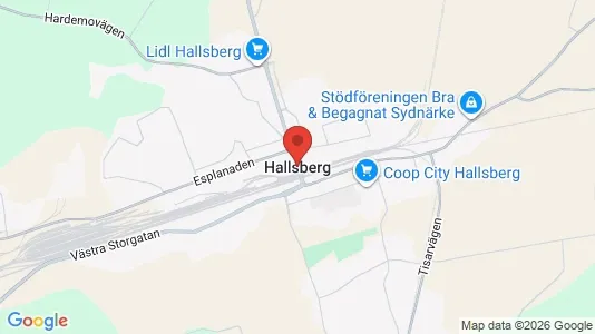 Gewerbeflächen zur Miete i Hallsberg – Foto von Google Street View