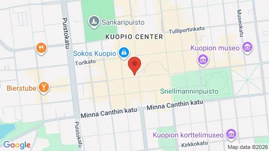Commercial properties for rent i Kuopio - kort over placeringen