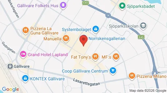 Lokaler til leje i Gällivare - Foto fra Google Street View