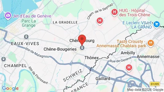 Ladenlokale zur Miete i Chêne-Bourg – Foto von Google Street View