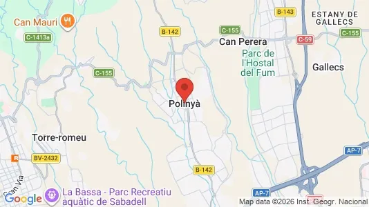 Verkstedhaller til leie i Polinyà – Bilde fra Google Street View