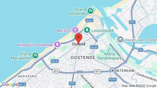 Ravintolat Vuokrattavana i Oostende - Kuva Google Street Viewstä