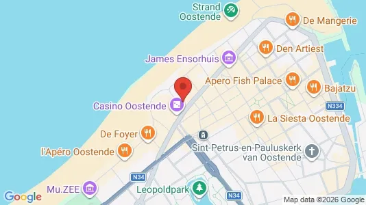Commercial properties for rent i Oostende - kort over placeringen