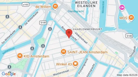 Lokaler til leie i Amsterdam Centrum - kort over placeringen