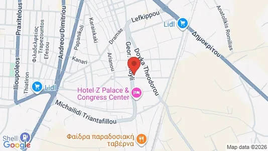 Liikekiinteistöt Myynnissä i Avdira - Kuva Google Street Viewstä