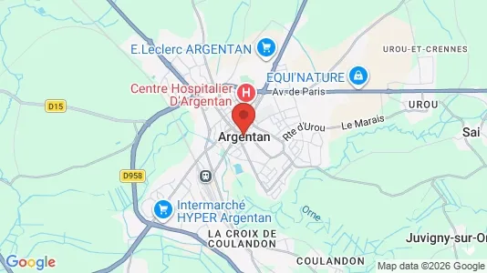 Varastot Vuokrattavana i Argentan - Kuva Google Street Viewstä