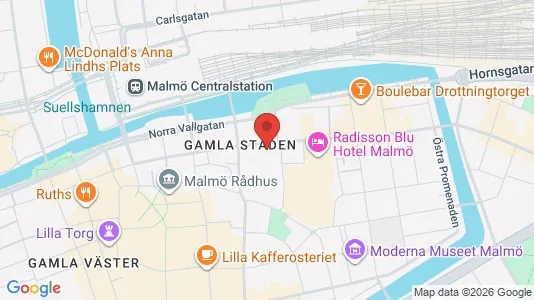 Kontorslokaler för uthyrning i Malmö Centrum – Foto från Google Street View