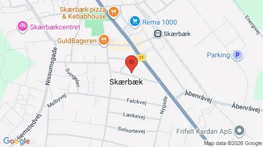 Kontorer til leie i Skærbæk – Bilde fra Google Street View