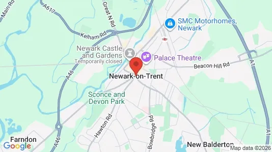 Büros zur Miete i Newark - Nottinghamshire – Foto von Google Street View