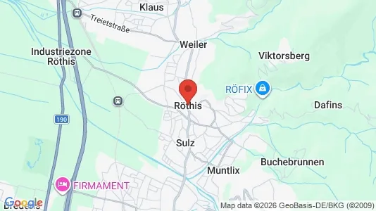 Industrial properties for sale i Röthis - kort over placeringen