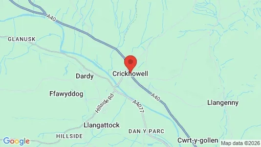 Lokaler til leje i Crickhowell - Powys - Foto fra Google Street View