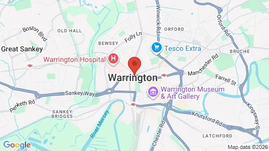Lokaler til leje i Warrington - Cheshire - Foto fra Google Street View