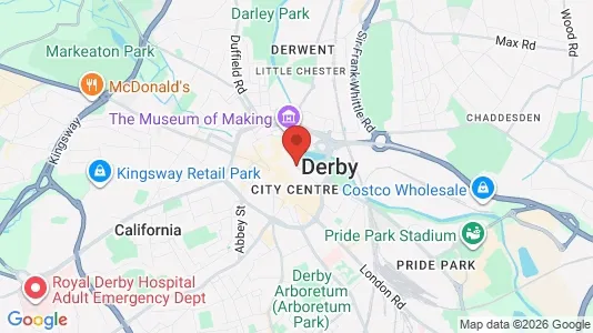 Bedrijfsruimtes te huur i Derby - Derbyshire - Foto uit Google Street View