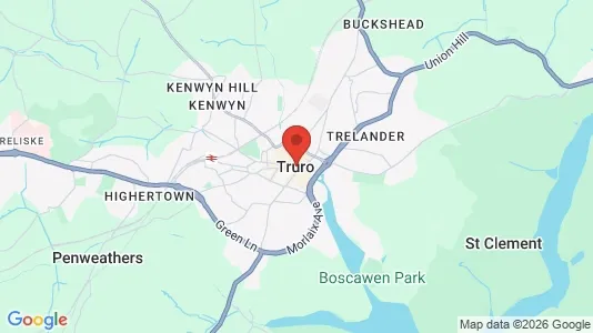 Liikekiinteistöt Vuokrattavana i Truro - Cornwall - Kuva Google Street Viewstä