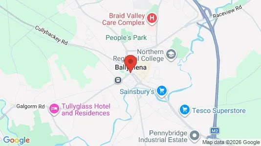 Commercial properties for sale i Ballymena - County Antrim - kort over placeringen