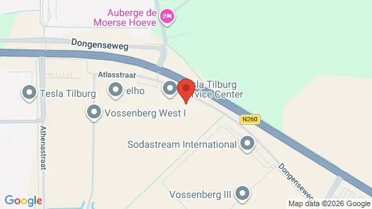 Kontorlokaler til leje i Tilburg - kort over placeringen
