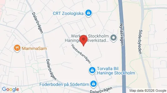 Lager zur Miete i Haninge - kort over placeringen