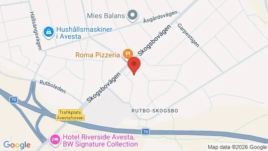Commercial properties for sale i Avesta - kort over placeringen