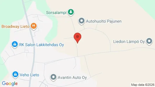 Varastot Vuokrattavana i Lieto - Kuva Google Street Viewstä
