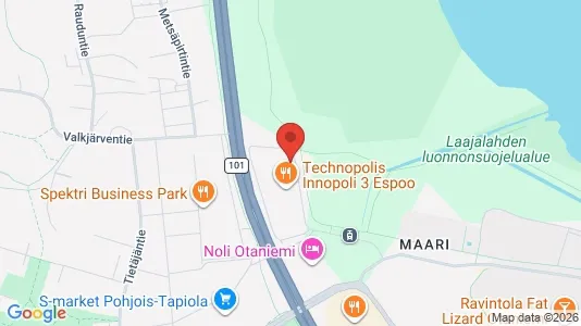 Toimistotilat Vuokrattavana i Espoo - kort over placeringen