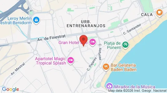 Office spaces for sale i Benidorm - kort over placeringen