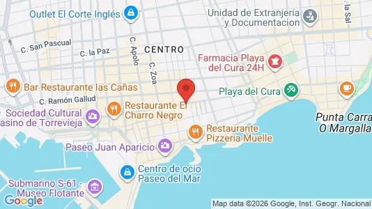 Office spaces for sale i Torrevieja - kort over placeringen