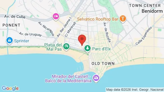 Liikekiinteistöt Myynnissä i Benidorm - Kuva Google Street Viewstä