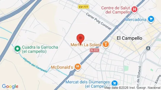 Commercial properties for sale i El Campello - kort over placeringen