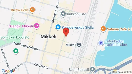 Kontorlokaler til leje i Mikkeli - kort over placeringen