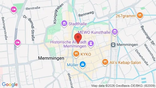 Liikekiinteistöt Vuokrattavana i Memmingen - Kuva Google Street Viewstä