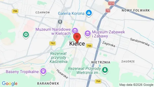 Lokaler til leje i Kielce - Foto fra Google Street View