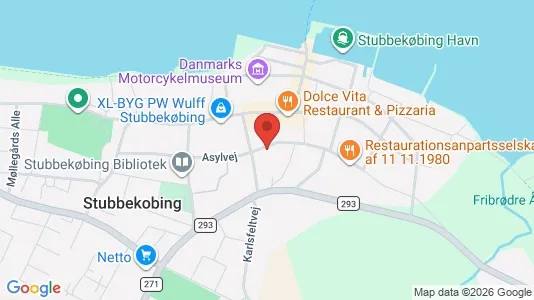 Liikekiinteistöt Myynnissä i Stubbekøbing - Kuva Google Street Viewstä