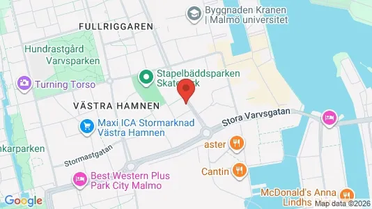 Kontorslokaler för uthyrning i Malmö Centrum – Foto från Google Street View