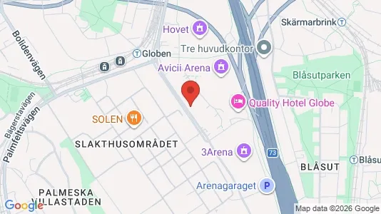 Kontorslokaler för uthyrning i Söderort - kort over placeringen