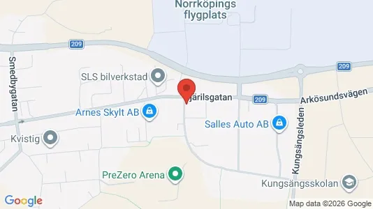 Kantorruimte te huur i Norrköping - kort over placeringen